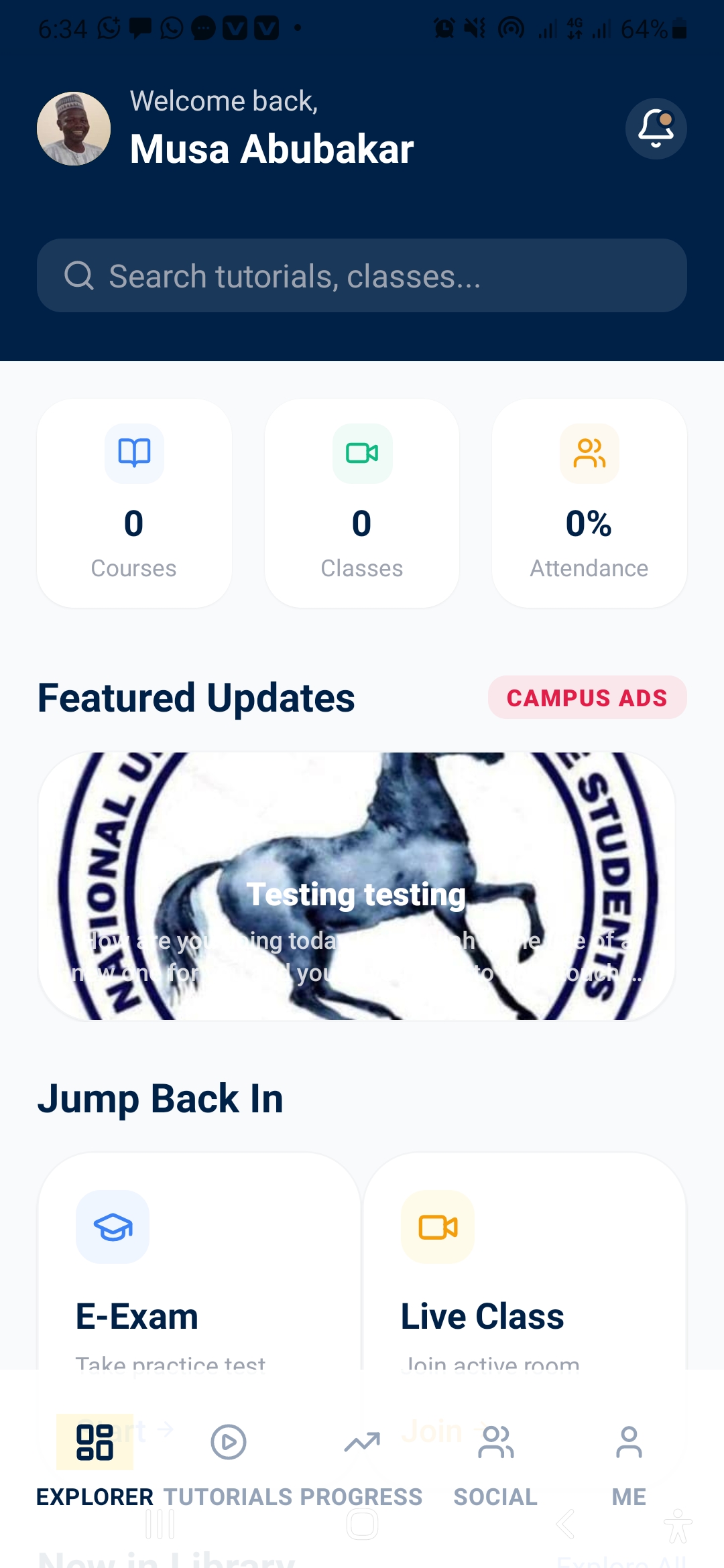 App Mockup screen